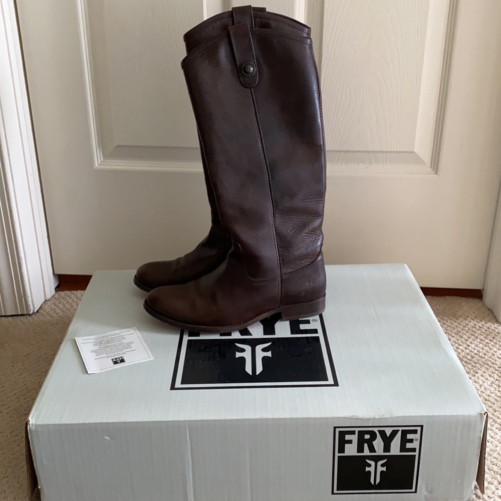 Frye Melissa Button Dark Brown Boot - image 8